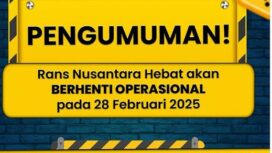 Tutup sementara RANS Nusantara Hebat (Ist)