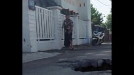 Tangkap layar video tanag ambrol, saat terjadi gempa 5.9 Mag di kawasan Aceh Selatan, Jumat, 31 Januari 2025, sekitar.pukul 1803, WIB. Lokasi tempat ini belum terkonfirmasi. Instagram@info_newsantara