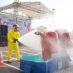 Foto: Istimewa
Simulasi Tanggap Darurat yang 
ditampilkan oleh Emergency Respon Team
Smelter PTFI saat peringatan BK3N 2025 
di Smelter PTFI.