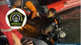 Tim SAR berhasil mengevakuasi dua mahasiswa yang tenggelam di kolam retensi kampus Universitas Sultan Agung (Unissula) Semarang, yang tewas di kolam retensi kampus, 11 Februari 2025. Instagram@masukkampus
