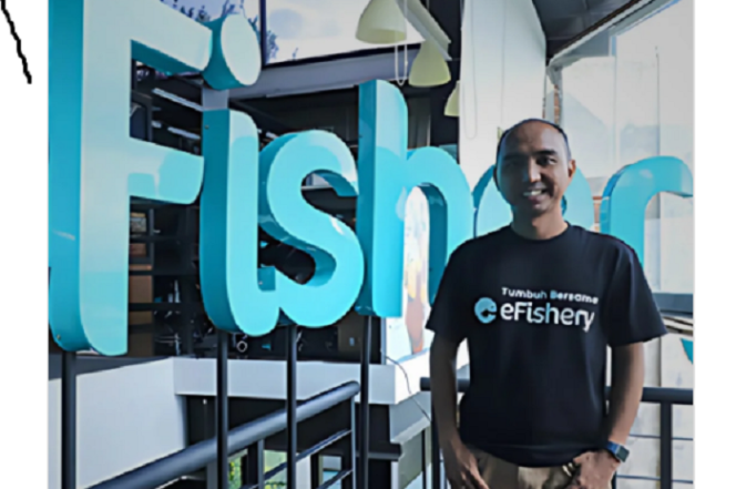 
					eFishery adalah star up diditla Indonesia, yang mendapat investasi dari Temasek dan Soft Bank Singapura hingga Rp 4,3 triliun. Bubar gegara diduga ada freud (tipuan) dalam laporna laba perusahaan. Instagram@idx.channel