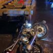 Kondisi motor setelah kecelakaan ringsek