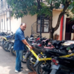 Barang bukti pengerebekan bala liar, 39 motor, 18 di antaranya terindikasi hasil curian, sebanyak 21 unit lainnya masih dalam penelitian. Instagram@bgkalanterkini