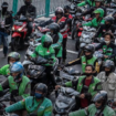 Ojol pejuang rupiah akan bereaksi melakukan mogok 27 Februari 2025. Instagram@suarasurabayamedia