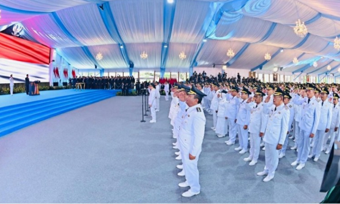 
					Presiden Prabwo Subianto melantik kepala daerah serentak di Istana Negara, 20 Februari 2025. Foto: BPMI Setpres/ Laily Rachev