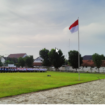 Suasana apel pagi pemkab Jombang penuh haru, saat itu Pj  Bupati Teguh Narutomo berpamitan kepada seluruh jajaran ASN dan pejabat pemkab, menjelang pelantikan bupati/ wakil secara diefinitif tanggal 20 Februari 2025. Foto: jombangkab.go.id