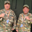 Salam komando Bupati Jombang Warsubi dan wakil bupati Salmanudin Yasid, saat bergabung di acara retreat nasional kepala daerah seluruh Indonesia di Akmil Magelang, Jawa Tengah. Foto: jombangkab.go.id
