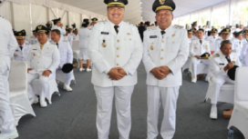 Presiden Prabowo Subianto melantik Bupati/Wakil Bupati Jombang Terpilih Warsubi S.H., M. Si dan M. Salmanudin S.Ag., M. Pd sebagai Bupati dan Wakil Bupati Jombang periode 2025-2030, secara serentak bersama Kepala Daerah terpilih se Indonesia. Kamis, 20 Februari 2025. Foto: jombangkab.go.id