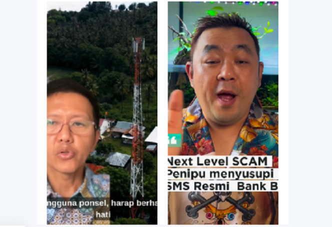 
					Dua pegiatn aplikasi digital Alfonstan (kiri) dan sejawatnya Royshakti mengingatkan bahwa hacker naik kelas, sudah berhasil melakukan scam OTP BTS. Jangan dklik, jika terjadi semua uang Anda di bank bakal lenyap. Instagram@alfonstan and royshakti