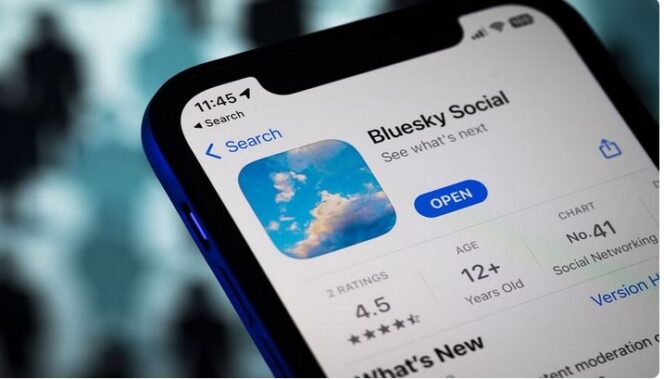 
					Aplikasi sosmed Bluesky