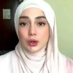 Celine Evangelista bantah jadi istri muda Menag. (Nina Rialita. Foto : TikTok Celine Evangelista.)