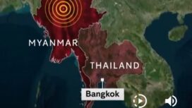 Ilustrasi jarak pusat gempa dari Bangkok, Foto:Chsnel4news