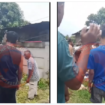 Sebuah mobil Terios tertabak KA di perlintasan kereta api tanpa palang pintu di  Sei Alim Hasak, Asahan, Sumatera Utara, Minggu 23 Maret 2025. Empat orang terdiri dari ayah ibu, dan dua anaknya meninggal dunia di lokasi.  Tangkap layar video Instagram@info.negeri