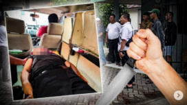 Kasus penusukan dua satpam SMKN 9 Tangerang, diduga dilakukan oleh dua orang anggota LSM Gerhana. Instagram@ctd_insider