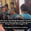 Polisi Militer tampak mendatangi rumah warga di Way Kanan, membawa seorang pria terduga tersangka pelaku penembakan tiga polisi yang melakukan penggerebekan sabung alam di kampung Karang Manik, kecamatan Negara Batin, kebupaten Way Kanan, Lampung. Tangkap layar video Instagram@islah_bahrawi