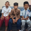 Polisi Polresk Gresik menagamankan tiga bocah pelajar SD di Gresik. Mereka  ditangkap saat  menuntun motor Mio curian di, Gresik Selasa dinihari, 18 Maret 2025. Foto: Istimewa