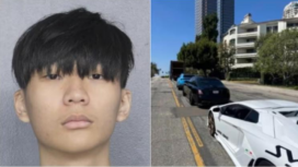Seorang pemuda dari Singapura bernama  Malone Lam, 20,  dan mobil-mobil yang ia beli setelah diduga mencuri US$230 juta dalam bentuk mata uang kripto dari seorang korban di Washington. Foto: Kantor Sheriff Broward, dokumen pengadilan. 