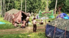 Kegiatan kemah di PDP Panglungan, Jombang (Foto: Istimewa)