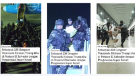Beginilahj cara Amerika Serikat mengurangi risiko dan tanggung jawab mengurus tahanan dari kaum geng Venezuela, mereka dikirim ke penjara super maksimim keamanan di El Salvador, Senin 16 Maret 2025, waktu setempat. Tangkap layar video instagram@manado.times