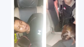 Polisi memeriksa suami istri tersangka pelaku perampokan taksi online saat mereka melintah di mwilayah Cepu Jawa Tengah. Mereka berdua merampok sopir taksi di Kesamben, Jombang, pada hari Senin 10 Maret 2025 sekitar pukul 23.30 wib. Tangkap layar video Instagram@kodil008