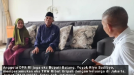 Seorang perempuan bernama Ribut Uripah (56), TKW asal Batang yang viral, 19 tahun hidup sendirian di hutan Malaysia, akhirnya pulang ke Indonesia. Ribut sudah bertolak dari Jakarta menuju Kecamatan Bawang, Batang. Ribut terlebih dulu singgah di Jakarta dan bertemu dengan anggota DPR RI yang juga mantan Bupati Batang, Yoyok Riyo Sudibyo. Yoyok mempertemukan Ribut dengan kakaknya, Tamat (70); dan putrinya, Istianah, di kawasan Kebon Jeruk, Jakarta Barat. Instagram@batanghelp
