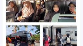 Sekitar 3000 santri dan santriwati pondok pesantren Gadingmangu, Perak, Jombang, melaksanakan ritual tahunan mudik bareng ke rumah masing-masing. Mudik bersama ini dilaksanakan Rabu 19 Maret 2025, menggunakan 20 unit b us, dan dua gerbang KA.
Tangkap layar video Instagram@jombanginformasi_