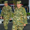 Mantan Presiden RI Susilo Bambang Yudhoyono dan putranya Agus Harimurti Yudhoyono (Ketum Partai Demokrat,  Menteri Koordinator Bidang Infrastruktur dan Pembangunan Kewilayahan) saat mengikuti parade pembukaan acara retret kepala daerah di Magelang. Instagram@presidenyudhoyonoalbum