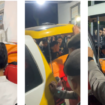 Setelah menempuih perjalanan sejauh 120 km dari lokasi kampung Karang Manik, kecamatan Negara Batin, kabupaten Way Kanan, tiga jenazah polisi yang tewas ditembak tiba di RS Bhayangkara, Lampung, pada hari  Selasa dinihari, 01.40 WIB, 18 Maret 2025. Tangkap layar video Instagram@lampunggehnews
