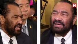 Anggota Kongres dari Partai Demokrat, Al Green, merancang usaha pemakzulan terhadap Presiden Amerika, Donald Trump. 
Tangkap Layar Video Youtube@CNBCTelevition