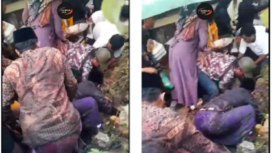 Setelah hujan deras, terjadi tanah longsor di dusun Berung, Desa Pakaan Laok, Kecamatan Galis, Bangkalan, Madura pada 12 April 2025. Tanah longsor itu menimpa rombongan warga yang baru saja pulang hajata, mengakibatkan 4 orang luka-luka. Tangkap layar video Instagram@bangkalanterkini