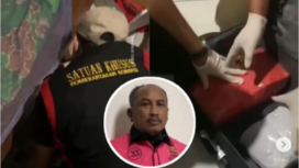 Tim penyidik Kejaksaan Agung melakukan penggeledahan di rumah tersangka gratifikasi hakim ad hoc Tipikor, Ali Muhtarom di Jepara, Jawa Tengah, Minggu 13 April 2025. Instagram@infomania