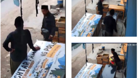 Inilah gambar tangkap layar video rekaman CCTV pencurian 6 karung beras dari sebuah warung sembako di Burneh, Bangkalan, Madura. Peristiwa ini terjadi setelah salat Ied, sekitar pukul 08.00 wib, Senin, 31 Maret 2025.
Tangkap layar video Instagram@bangkalan.ku