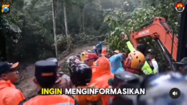 Sejak 07.00 WIB, Jumat 4 April 2025, tim SAR, BPBD dan sekitar 150 relawan turun ke lokasi longsor di Pacet, Mojokerto, mencari korban yang masih tertimbun. 
Intsgaram@humaspoldajatim