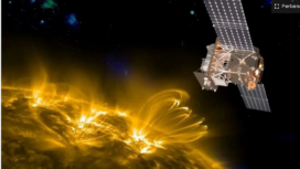 Sebuah observatorium canggih matahari berbasis luar angkasa milik Cina. Foto: Akademi Ilmu Pengetahuan Cina