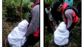 Rombongan pendaki gunung Bulu Bialo, di Janeponto, Sulawesi Selatan, Sabtu 26 April 2025,  menemukan seorang perempuan mengenakan ponco putih diduga tersesat di gunung itu. Perempuan itu mengaku bernama Helen Alfira. Tangkap layar video Instagram@informania_