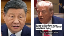 Bakal meruncing, semula Donald Trump ngegas kenakan tarif ke China sampai 125 persen. Mengendur, tawarkan perundingan. China menjawab sebaliknya, ganti ngegas kenakan tarif 125 persen kepada Amerika Serikat, berlaku mulai 1`2 April 2025. Instagram@lhakim682024/ akademicryptocom
