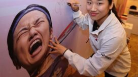 Pebulu tangkis Korea Selatan .PHOTO: LIANHE ZAOBAO