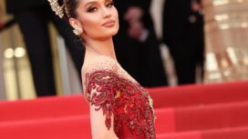 Tampilan glamor Cinta Laura