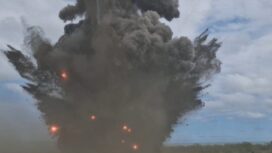 Pemusnahan amunisi di Garut, Foto: Viral Sosmed 