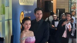 Megan Domani dan Darius saat acara Gala Premier