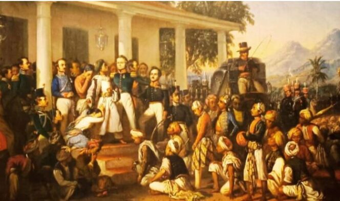 
					Lukisan Raden Saleh soal penangkapan Diponegoro