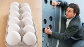 Tom Cruise bergelantungan di pesawat