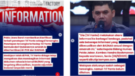 Tri Yanto, mantan Kepala Kepatuhan dan Satuan Audit Internal Baznas Jabar, mencoba membongkar dugaan penyalahgunaan dana senilai Rp 13,3 Miliar di Baznas Jawa Barat, tetapi kini dia jutsru menjadi tersangka pelanggaran UU ITE, membocorkan data. Instagram@hukum.perubahan