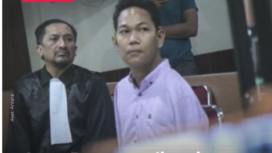 Hakim PN Mataram, Nusa Tenggara Barat, mejatuhkan vonis hukuman selama 10 tahun dan denda Rp 100 juta kepada I Wayan Agus Suartama, 22, pria penyandang tunadaksa dalam kasus pelecehan seksual, di PN Mataram, Selasa 27 Mei 2025. Instagram@kumparan