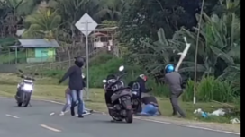 Ketua Umum Gerakan Gerakan Aktivis Milenial - Provinsi Gorontalo (GAM PG) menjadi korban penganiayaan oleh empat orang tak dikenal, di GOOR, Senin siang pukul 13.00 WITA, 5 Mei 2025. 
Tangkap layar Video Instagram@ikl_newsantara