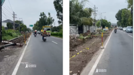Pemkab Jombang telah melakukan pelebaran awal jalan Tembelang 3 meter panjang 1,4 km, terutama di akses pintu keluar tol. Pembangunan ini menelan anggran sekitar Rp 5,8 miliar untuik seluruh pelebaran jalan tersebut. Tangkap layar video Insgaram@Jombanginformasi_