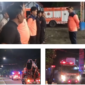 Plt Kalaksa BPBD Jombang Wiko Filipe Dias Quintas memberi bekal kepada timnya untuk membantu penanganan tanah longsor di Trenggale, Senin 19 Mei 2025. Bantuan berupa alat berat dna peralatan serta 8 personel. Instagram@info_seputar_jombang