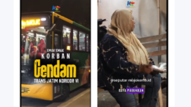 Seorang ibu rumah tangga asal Mojokerto menjadi korban gendam saat hendak menaiki bus Trans Jatim Koridor VI rute Sidoarjo–Mojokerto di area di terminal Porong, Kabupaten Sidoarjo, Kamis sore, 29 Mei 2025. Tangkap layar video Instagram@kabarterdepanmojokerto
