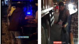 (Kiri) Petugas sedang membawa jenazah Laa Ali Sifun Illa, 32, pedagang tahu yang mengalami kecelakaan di Jalan Gajah mada, Mojosari, Sabtu 17 Mei 2025. 
(Kiri) Polisi sedang olah TKP kecelakaan tabrak dari belakang truk parkir di pinggir jalan Gajah Mada, Mojosari, Jumat malam, 16 Mei 2025. Korban bernama  Mojokerto adalah Agung Moh Arif Sholikin, usia 34 tahun, warga Jalan Seroja Kecamatan/Kabupaten Jombang. Instagram@kabarterdepanmojokerto