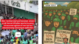 Hari ini, Selasa 20 Mei 2025, diver ojol menyatakan mogok, tidak membuka aplikasi secara nasional selama 24 jam. Untuk Surabaya dan sekitarnya, titik kumpul massa driver di Bundaran Tol Waru, depan CITO. Instagragram@lambe_ojol. 